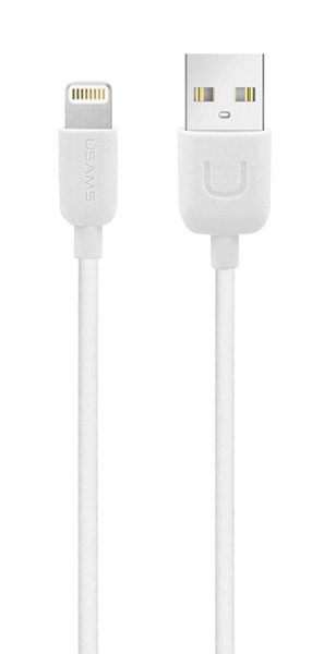USAMS καλώδιο Lightning σε USB US-SJ097, 2.1A, 1m, λευκό