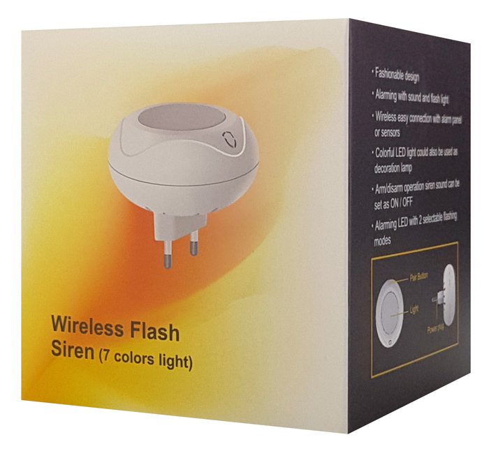 WOLF GUARD ασύρματη σειρήνα εσωτερικού χώρου JD-11, ηχητική και οπτική - Image 5