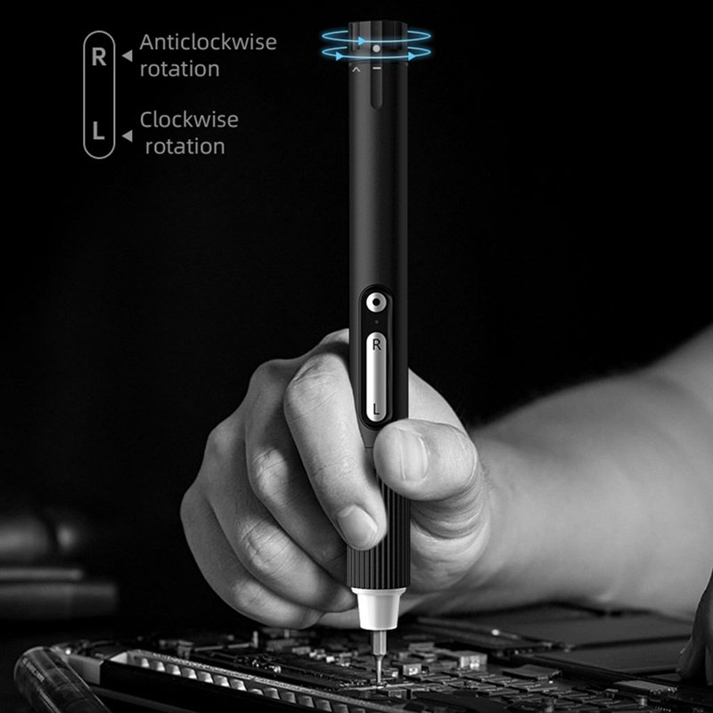 JAKEMY ηλεκτρικό κατσαβίδι JM-Y05 με LED φακό, 3 λειτουργίες, 6 μύτες - Image 2