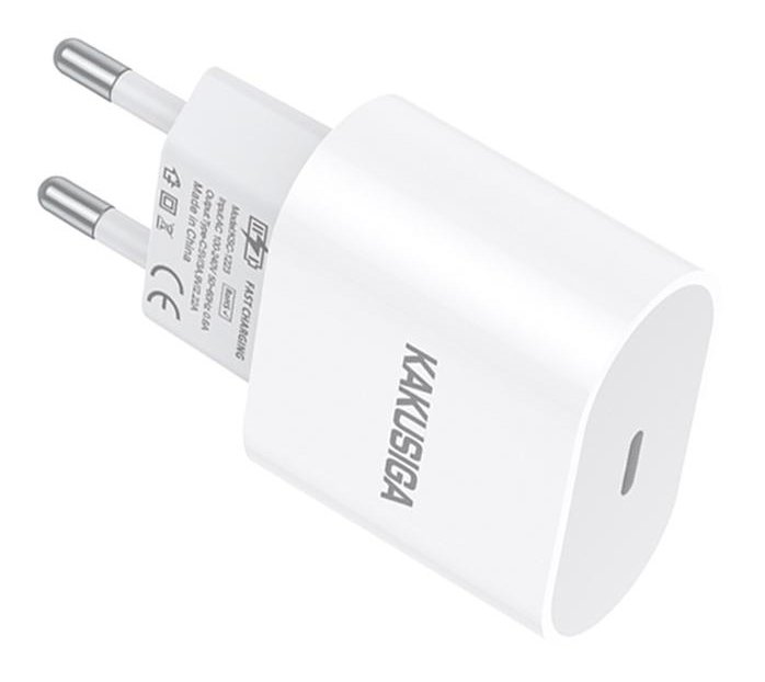 KAKUSIGA φορτιστής τοίχου KSC-1223, USB-C, 20W, λευκός - Image 3