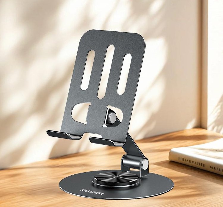 KAKUSIGA επιτραπέζια βάση smartphone KSC-1598, foldable, μαύρη - Image 4
