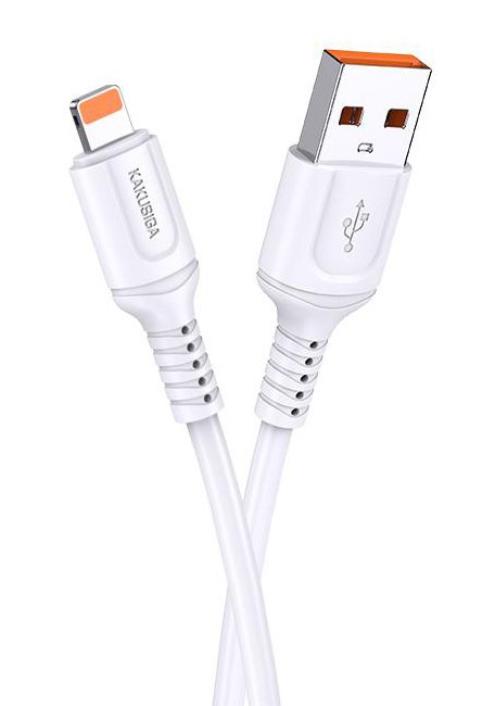 KAKUSIGA καλώδιο Lightning σε USB KSC-805, 2.4A, 480Mbps, 1m, λευκό - Image 3