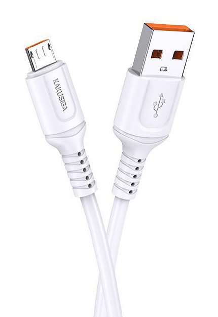 KAKUSIGA καλώδιο micro USB σε USB KSC-805, 2.4A, 480Mbps, 1m, λευκό - Image 3