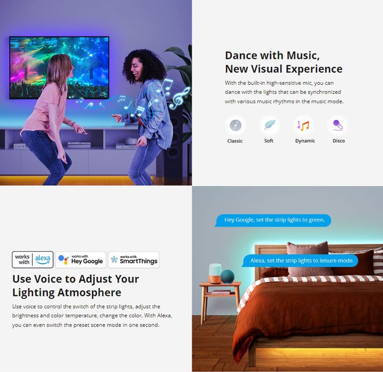 SONOFF smart LED καλωδιοταινία L3, RGB, Wi-Fi & Bluetooth, 5m - Image 5