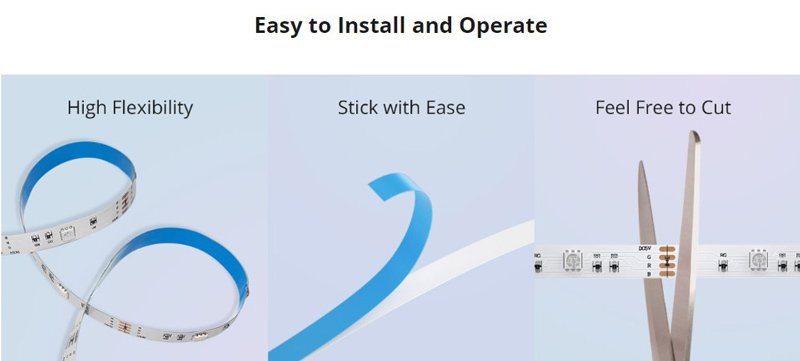 SONOFF smart LED καλωδιοταινία L3, RGB, Wi-Fi & Bluetooth, 5m - Image 6