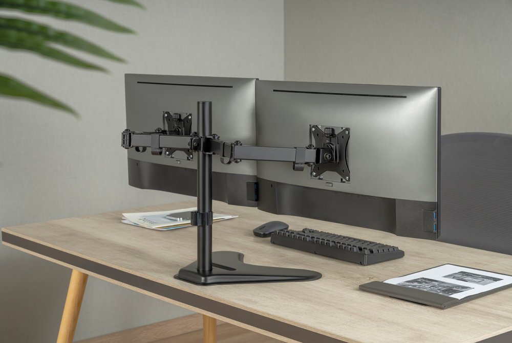 BRATECK βάση γραφείου για 2x οθόνες LDT66-T024, 17-32", έως 9kg - Image 4