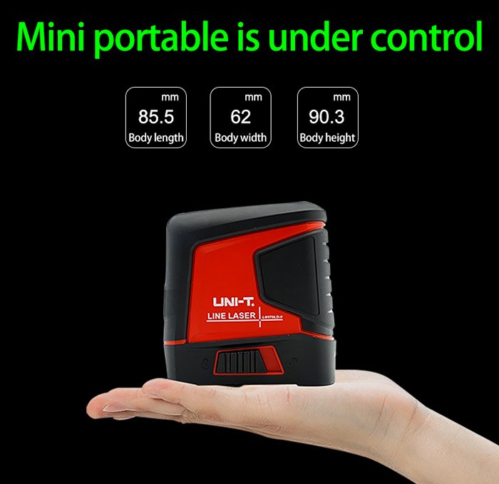 UNI-T γραμμικό αλφάδι laser LM570LD-II, με πράσινη δέσμη 2 ακτίνων - Image 2