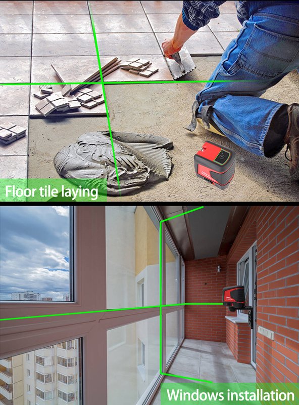 UNI-T γραμμικό αλφάδι laser LM570LD-II, με πράσινη δέσμη 2 ακτίνων - Image 3