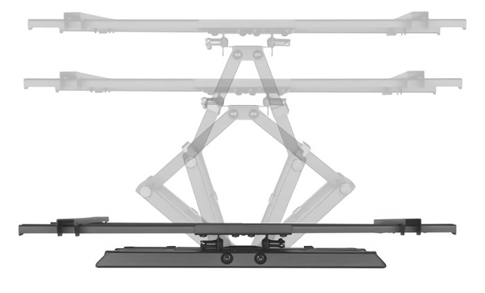 BRATECK επιτοίχια βάση τηλεόρασης LPA61-466, 37-80", έως 60kg, full motion - Image 3
