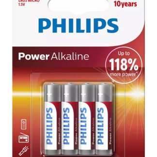 Power alkalikes mpataries /5, AAA LR03 1.5V, 4tmch 9811 AAA