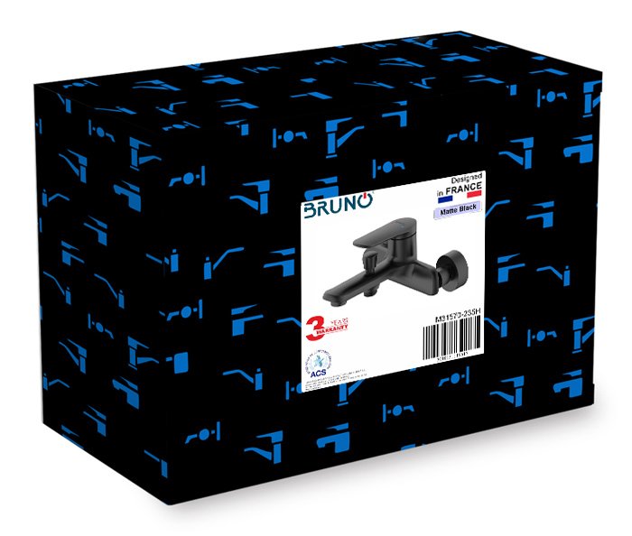 BRUNO μπαταρία τοίχου μπάνιου M31570-235H, αναμεικτική, μαύρη - Image 8