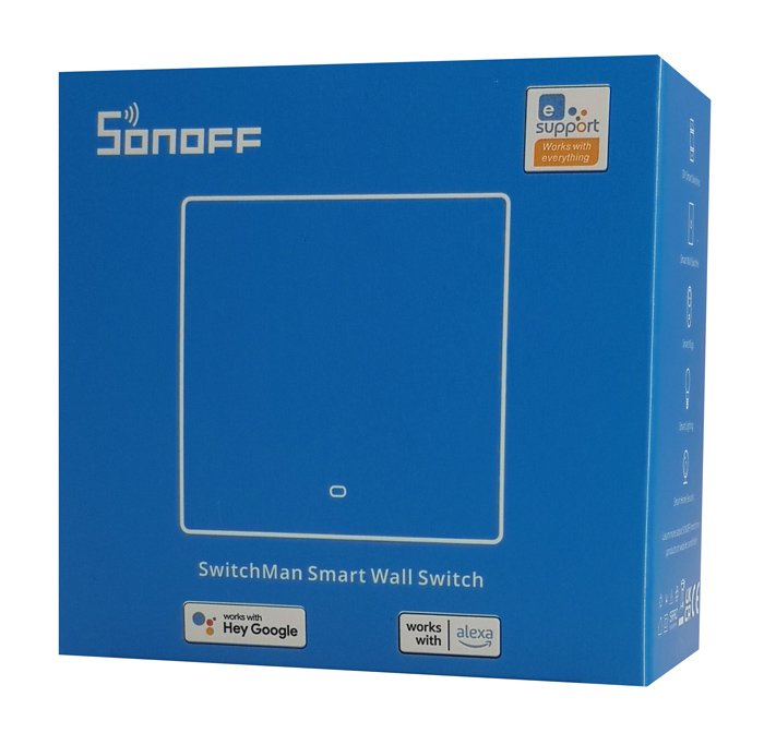 SONOFF smart διακόπτης M5-1C-86, μονός, WiFi, γκρι - Image 7