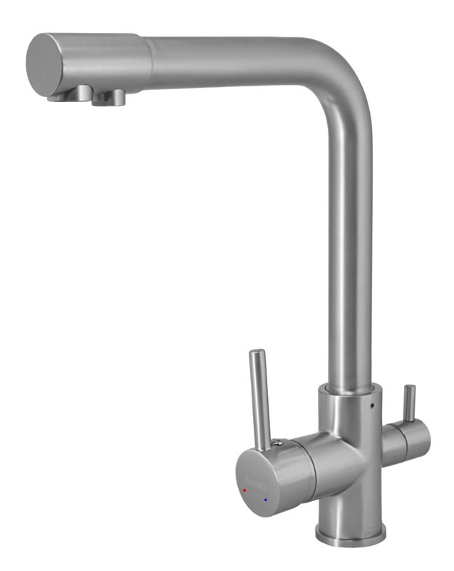 BRUNO μπαταρία πάγκου κουζίνας M54510-207, τρίοδη, αναμεικτική, ασημί