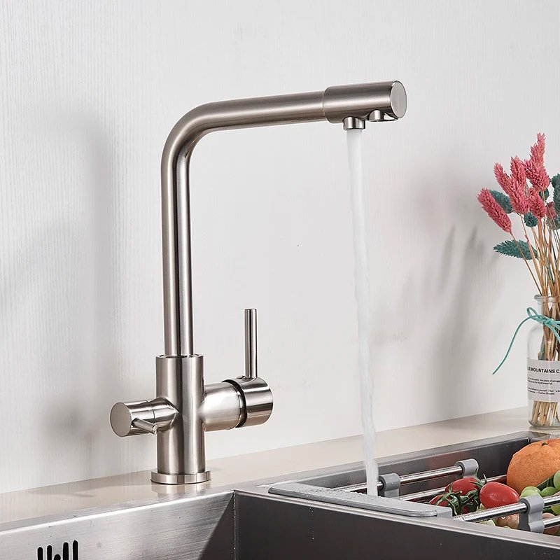 BRUNO μπαταρία πάγκου κουζίνας M54510-207, τρίοδη, αναμεικτική, ασημί - Image 9