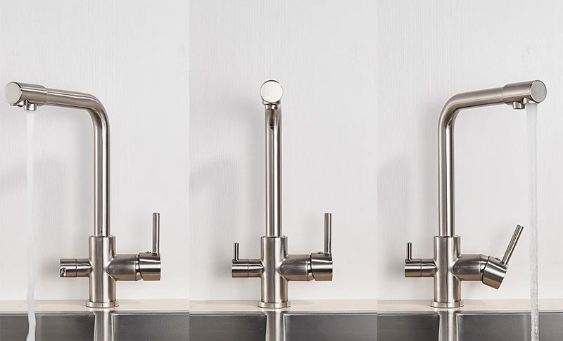 BRUNO μπαταρία πάγκου κουζίνας M54510-207, τρίοδη, αναμεικτική, ασημί - Image 11