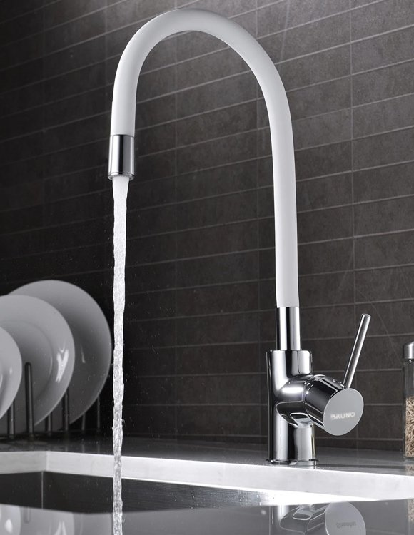 BRUNO μπαταρία πάγκου κουζίνας M54804-006C-S626, εύκαμπτη, αναμεικτική, λευκή - Image 3