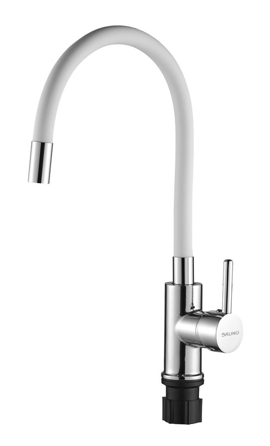 BRUNO μπαταρία πάγκου κουζίνας M54804-006C-S626, εύκαμπτη, αναμεικτική, λευκή