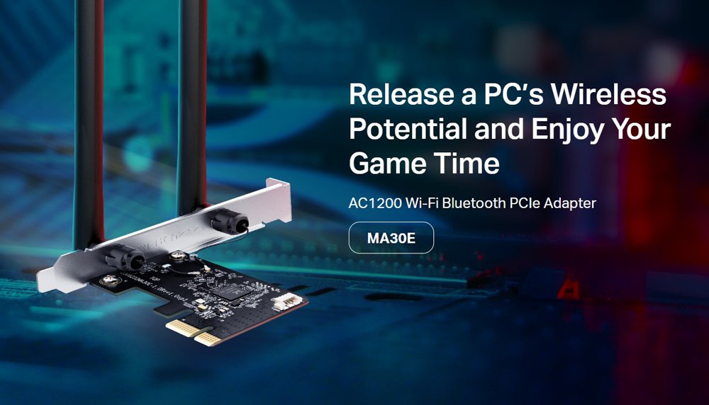 MERCUSYS κάρτα δικτύου WiFi & Bluetooth MA30E, AC1200, PCIe, Ver 1.0 - Image 2