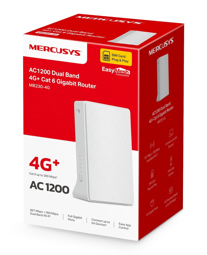 MERCUSYS router MB230-4G, 4G+ Cat6, 1200Mbps AC1200, Ver 1.0 - Image 8