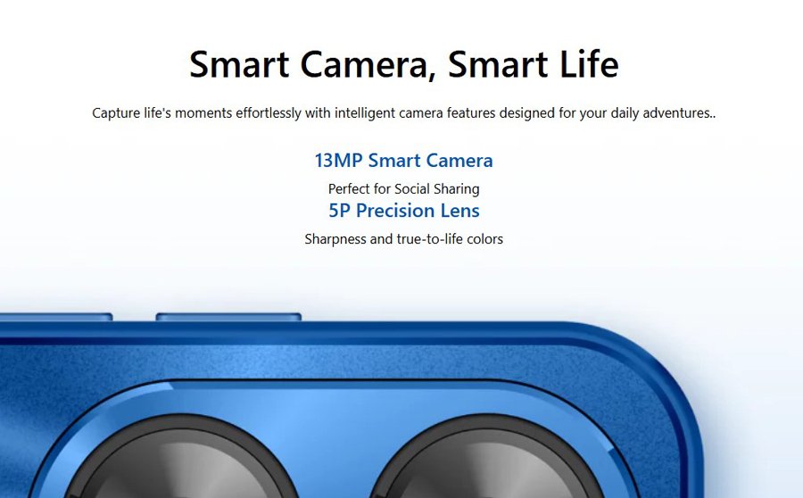 MEIZU smartphone Mblu 21, 6.79", 6/128GB, 4900mAh, μαύρο - Image 3