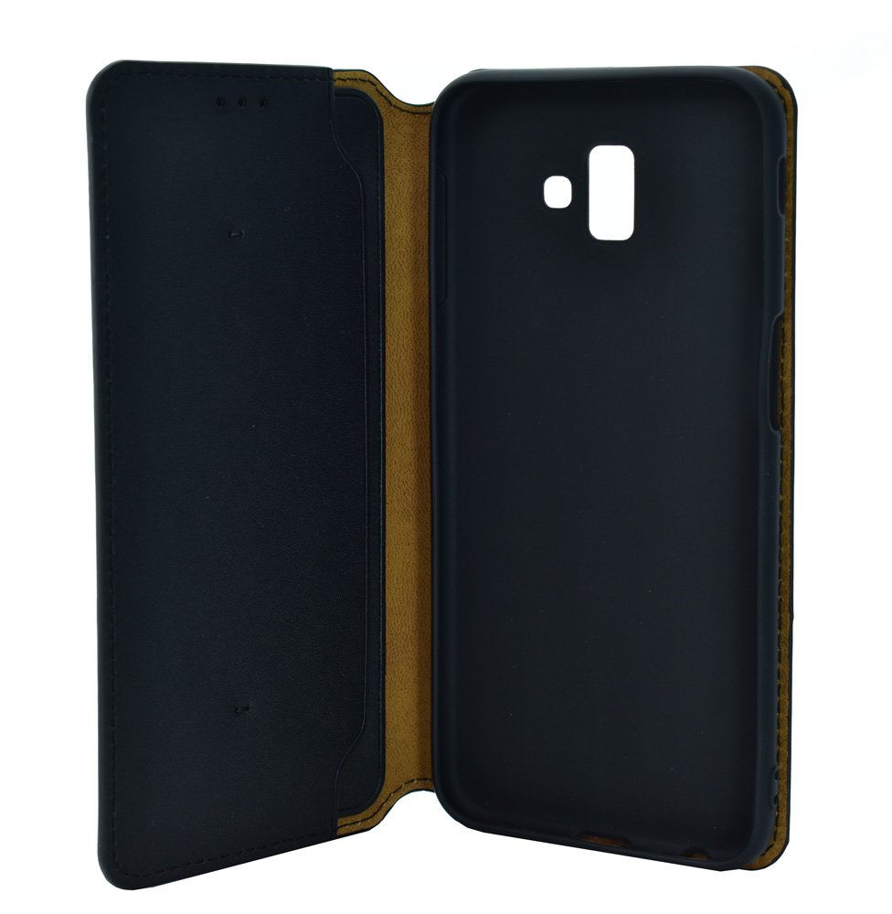 POWERTECH Θήκη Slim Leather για Samsung J6 Plus 2018, μαύρη - Image 3