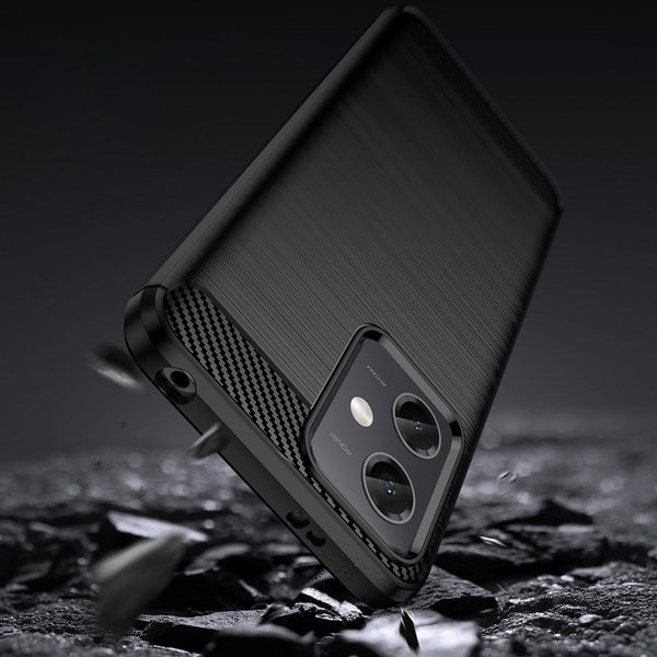 POWERTECH θήκη Carbon MOB-1848 για Xiaomi Note 12 5G/Poco X5, μαύρη - Image 2