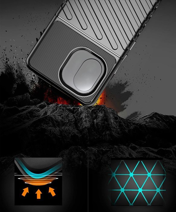 POWERTECH Θήκη Thunder MOB-1921 για iPhone 15, μαύρη - Image 2