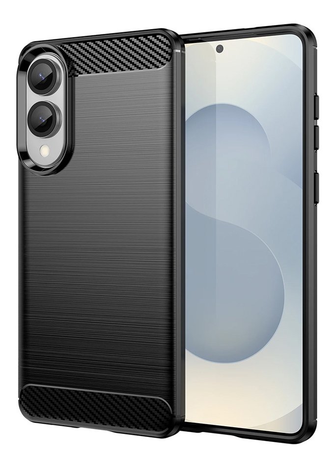 POWERTECH Θήκη Carbon MOB-2009 για Samsung S25 Edge, μαύρη