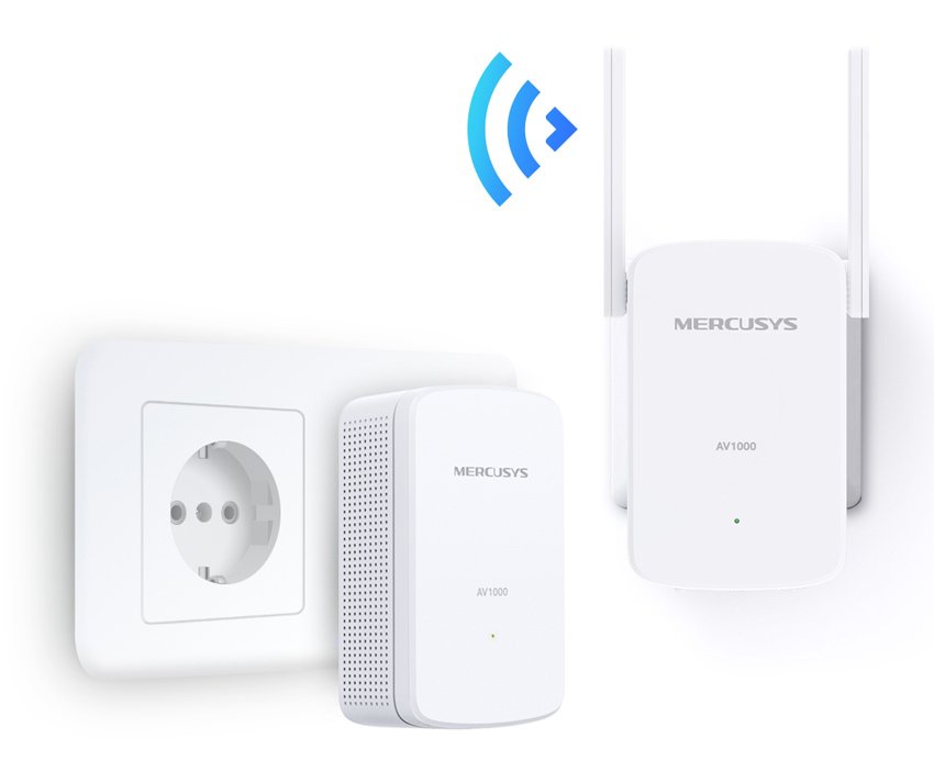 MERCUSYS Powerline Extender MP510 Kit, AV1000 Gigabit, WiFi, Ver: 1.0 - Image 2