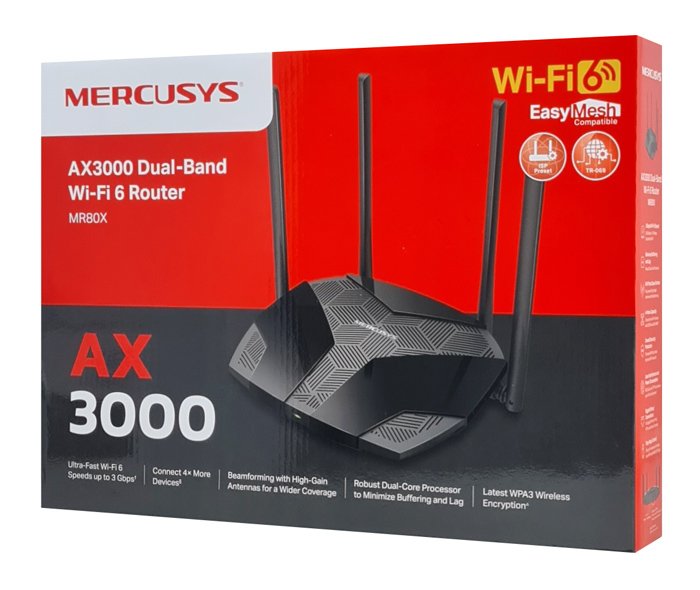 MERCUSYS router MR80X, Wi-Fi 6, 3Gbps AX3000, Dual Band - Image 5
