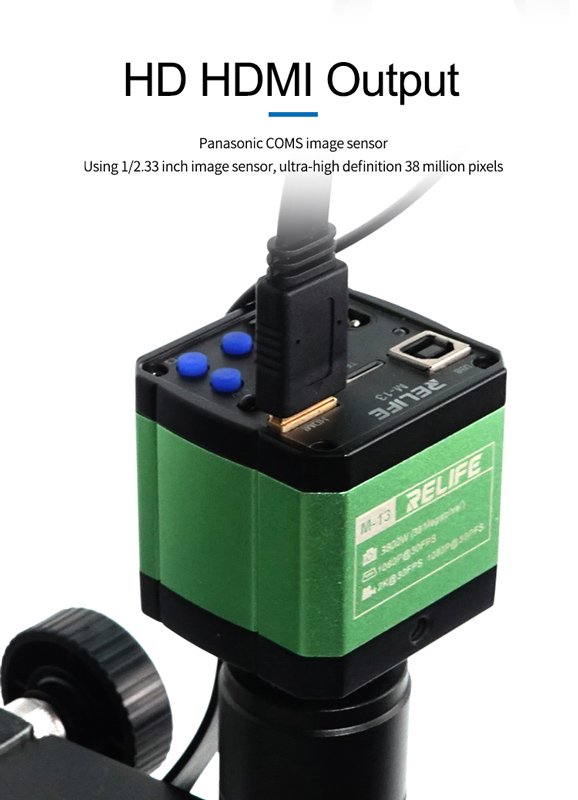 SUNSHINE ψηφιακό μικροσκόπιο MS10E-03 με 10.1" οθόνη, 8x, LED, 38MP - Image 6