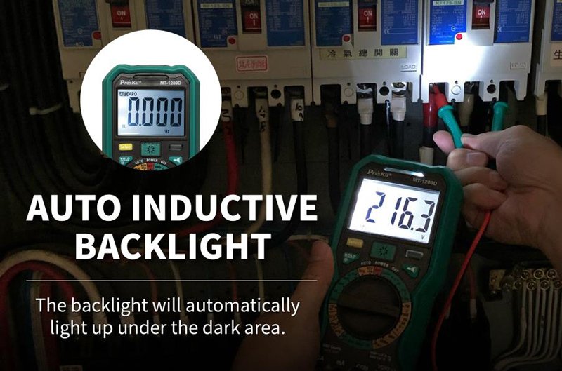 PROSKIT ψηφιακό πολύμετρο MT-1280D, 1000V DC, NVC, True RMS - Image 5