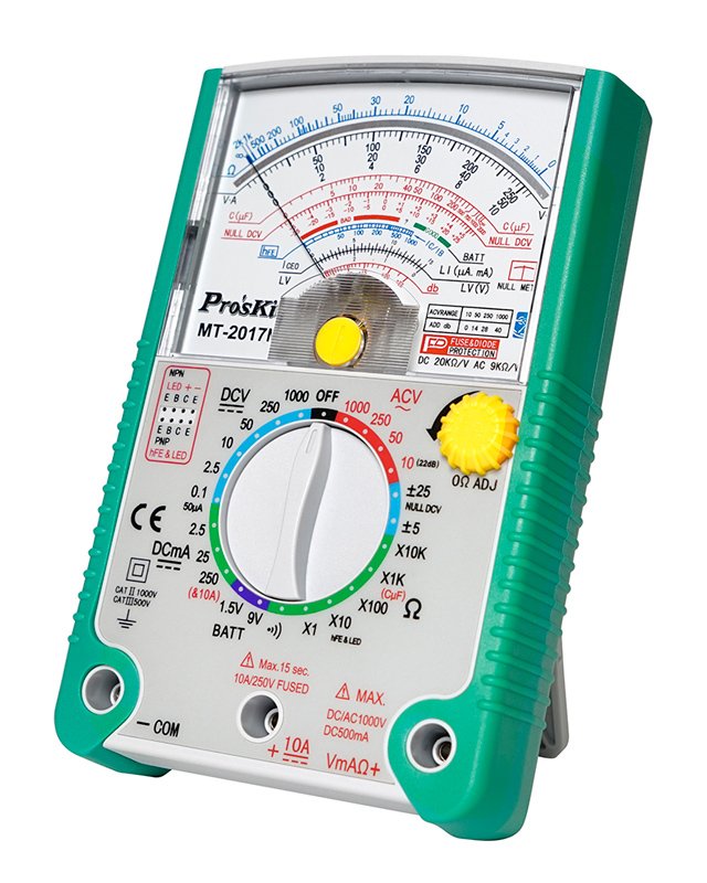 PROSKIT αναλογικό πολύμετρο MT-2017N, DCV, ACV