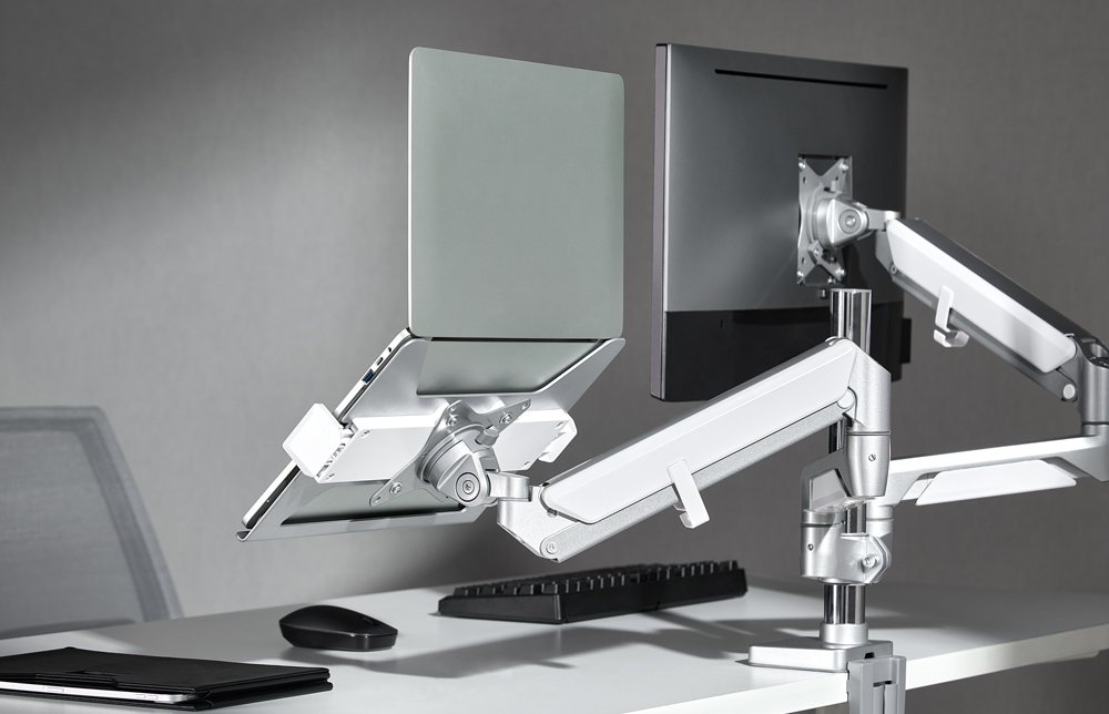 BRATECK βάση laptop NBH-6E για βάση οθονών, VESA 75x75, 11.6-17.3", γκρι - Image 2