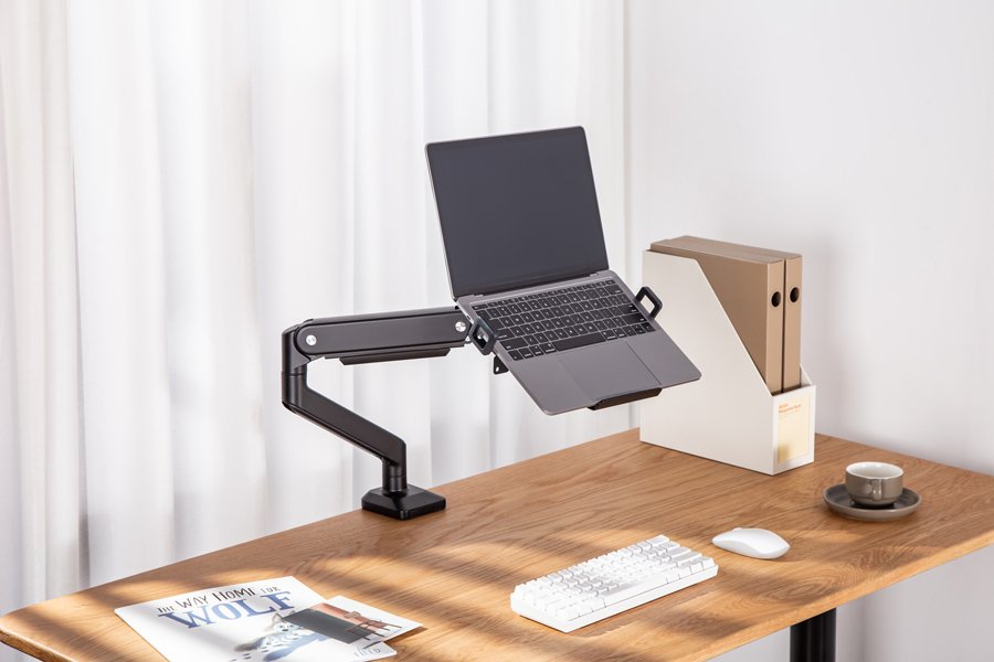 BRATECK βάση & ψύξη laptop NBH-8GL για βάση VESA, RGB, έως 17", μαύρη - Image 3