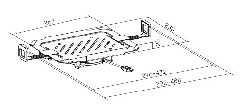 BRATECK βάση & ψύξη laptop NBH-8GL για βάση VESA, RGB, έως 17", μαύρη - Image 6