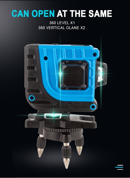 NOYAFA γραμμικό αλφάδι laser NF-112G, με πράσινη δέσμη 12 ακτίνων 3D - Image 7