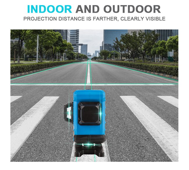 NOYAFA γραμμικό αλφάδι laser NF-112G, με πράσινη δέσμη 12 ακτίνων 3D - Image 14