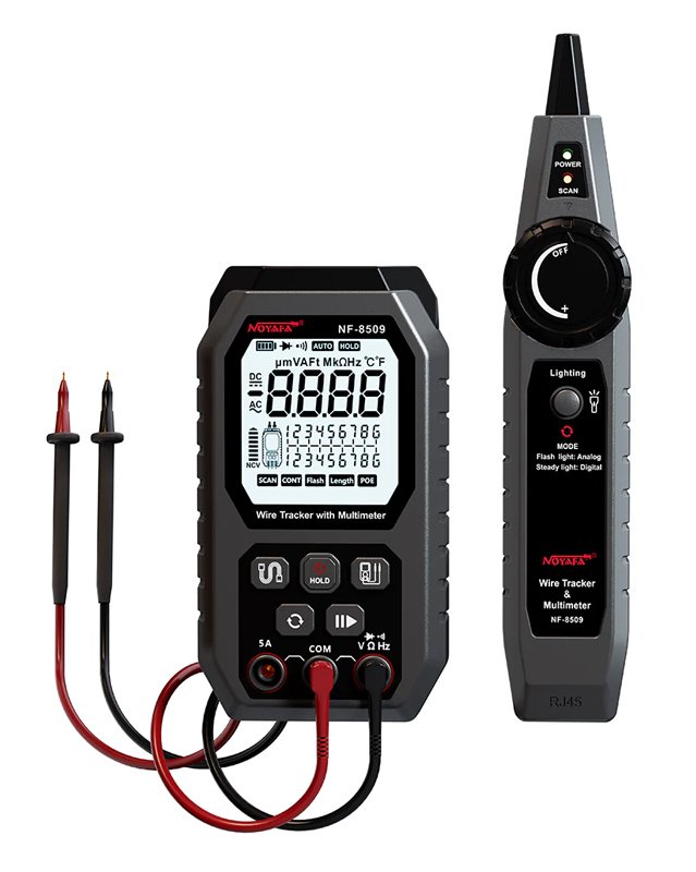 NOYAFA ψηφιακό πολύμετρο & ανιχνευτής καλωδίων NF-8509, NCV