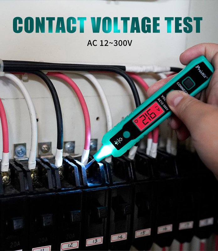 PROSKIT ανιχνευτής τάσης NT-320, 12V έως 300V, επαφής - Image 2