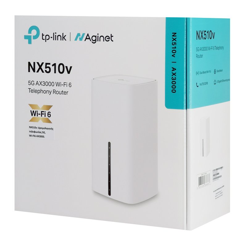 TP-LINK Router NX510V με θύρα τηλεφώνου, 5G, WiFi 6, 3000Mbps, V.1.0 - Image 7