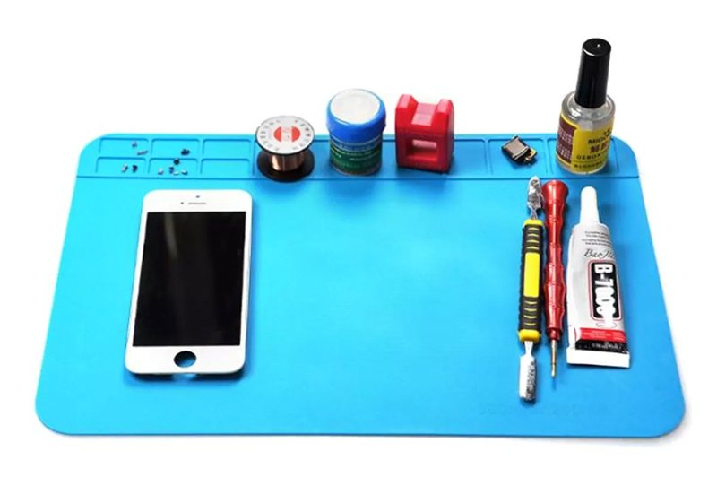 Βάση εργασίας NZ24, αντιστατική, ελαστική, 20x30cm, μπλε - Image 2