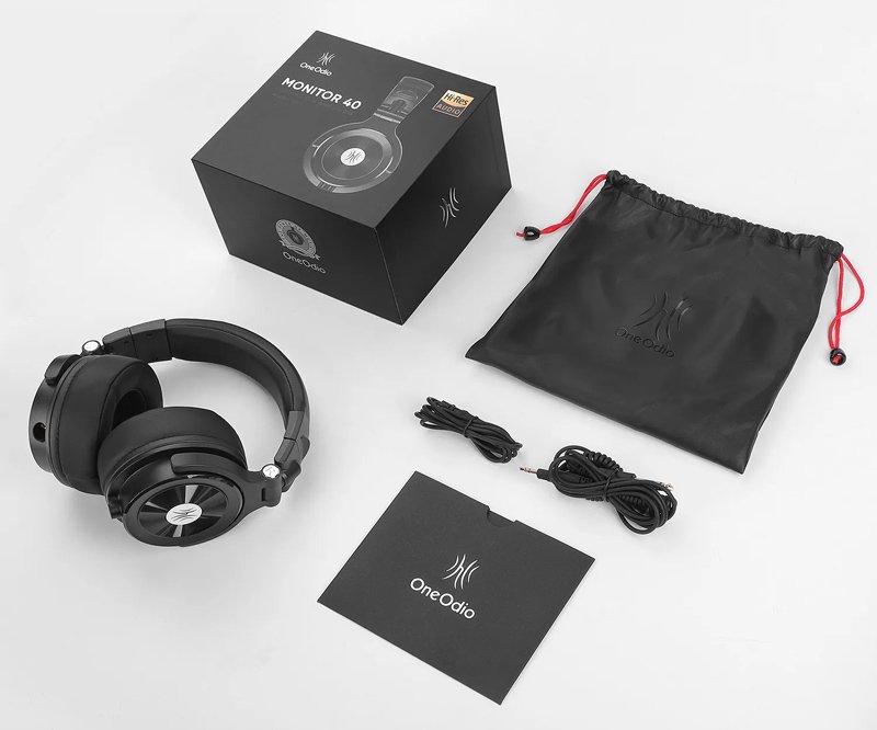 ONEODIO headset Monitor 40, 6.35mm & 3.5mm σύνδεση, Hi-Res, 50mm, μαύρο - Image 7