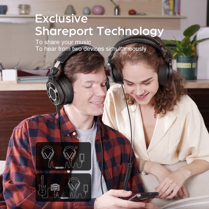 ONEODIO headset Monitor 60, 6.35mm & 3.5mm σύνδεση, Hi-Res, 50mm, μαύρο - Image 7