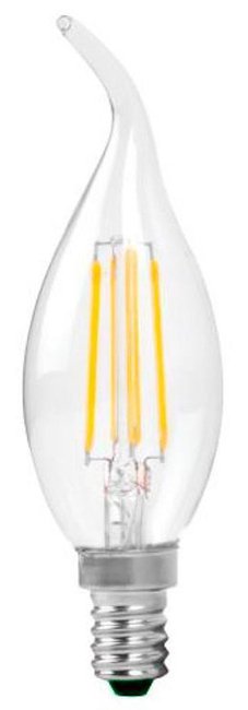 OPTONICA LED λάμπα Candle C35T Filament 1481, 4W, 4500K, E14, 400lm
