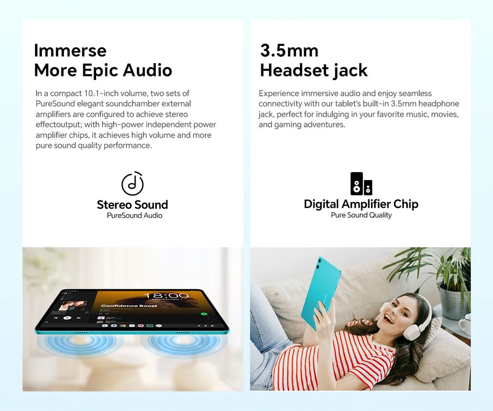 TECLAST tablet P30, 10.1", 4/128B, Android 14, 6000mAh, μπλε - Image 4