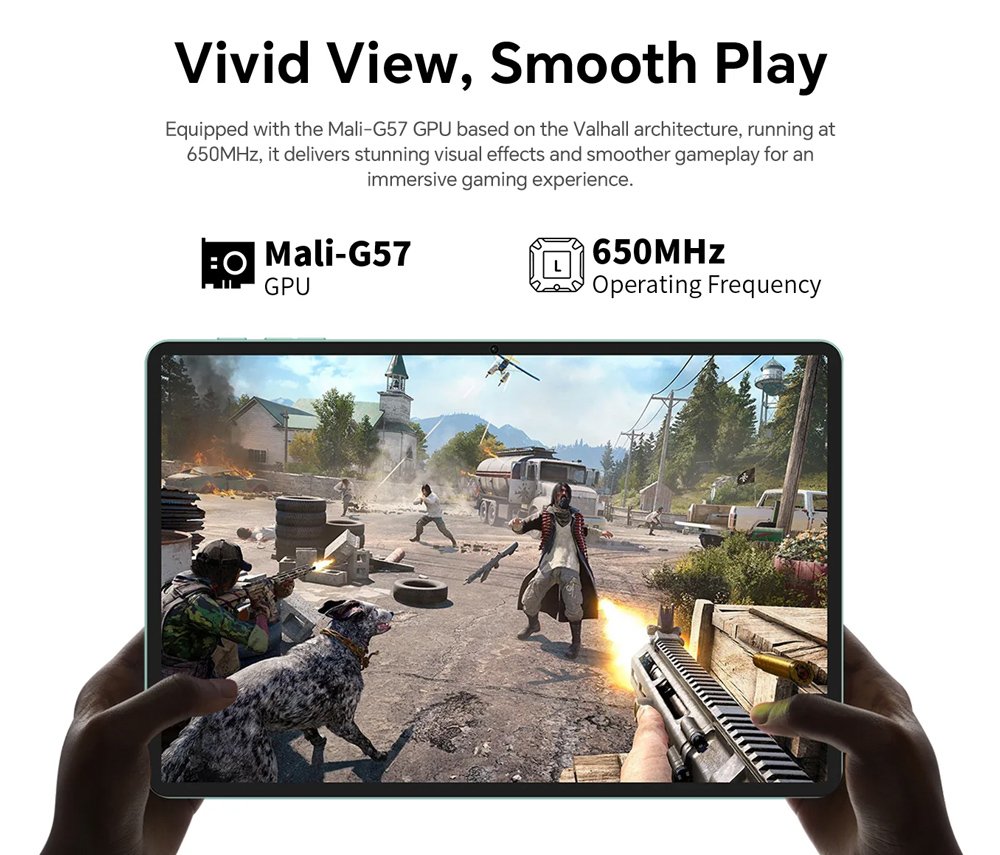 TECLAST tablet P50 2025, 11", 8/128GB, 4G, Android 15, 7000mAh, μπλε - Image 14