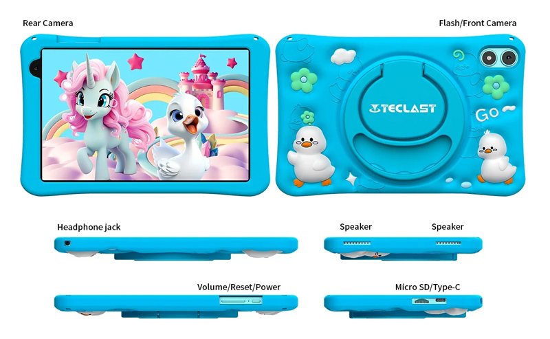 TECLAST tablet P85T Kids, 8" HD, 4/64GB, Android 14, 5000mAh, μπλε - Image 5