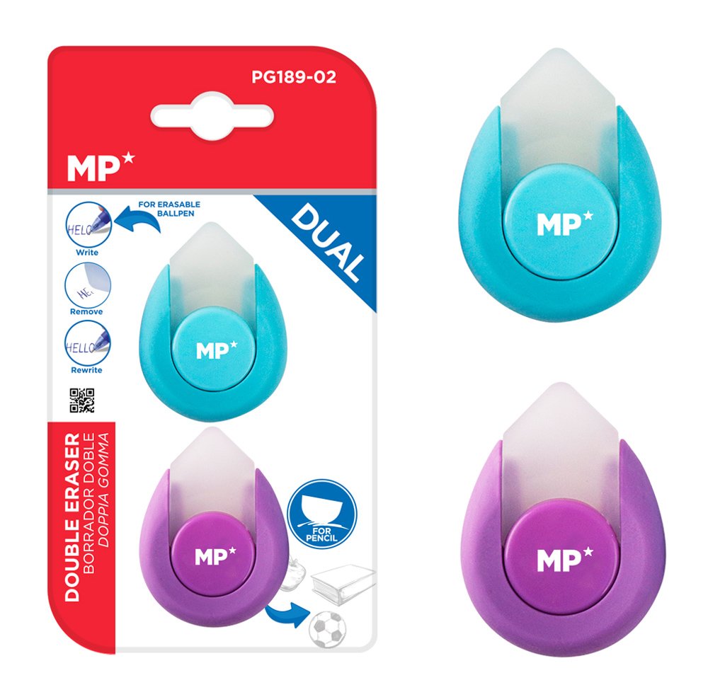 MP σετ γόμες PG189-02 για μελάνι, 3.5x4.7cm, 2τμχ