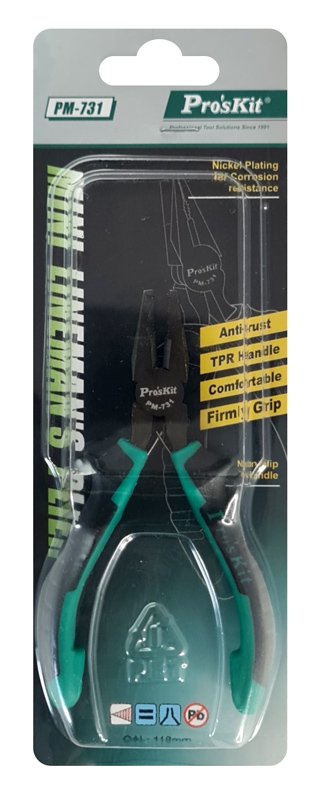 PROSKIT πένσα PM-731 με αντιολισθητικές λαβές, 118mm - Image 3